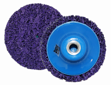 Круг для снятия ржавчины на резьбе фиолетовый d150мм/М14 РМ-90504 Русский Мастер