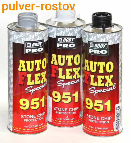 Антикор Autoflex 951 черный 1л BODY фото 3