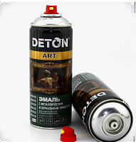 Эмаль металлик Хром "DETON ART" аэрозоль 520 мл
