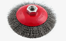 Щетка КР-02100 конусная из гофрир,проволоки на УШМ 100мм,М14 КОЛИР