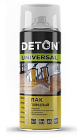 Лак глянцевый, алкидный "DETON UNIVERSAL" атмосферостойкий, аэрозоль 520 мл