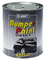 Краска для бамперов bumper paints черная структурная 1л BODY