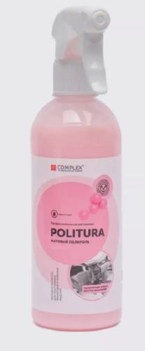 Полироль матовый д/пластика, винила, кожы Complex POLITURA 0,5 БАБЛ ГАМ