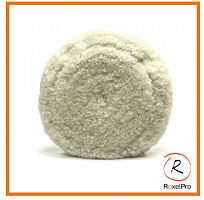 Полировальник шерстяной из натуральной крученой овечьей шерсти на липучке 180мм RoxelPro