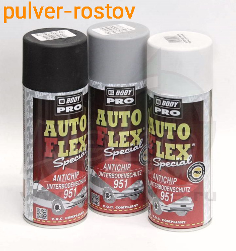 Антикор Autoflex 951  спрей черный 400мл BODY фото 3