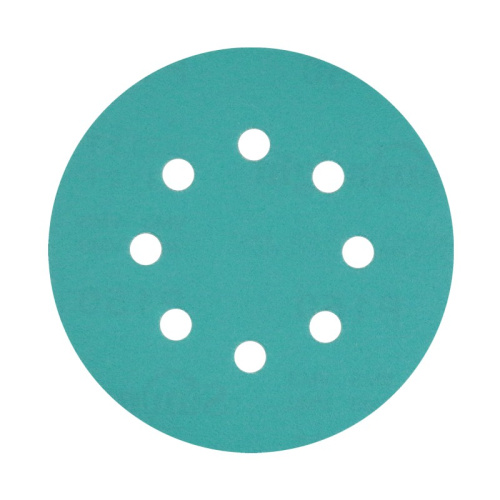 Круг шлифовальный SUNMINGT d125мм 8отв зелёные Р 1000 липучка, (корея) фото 2